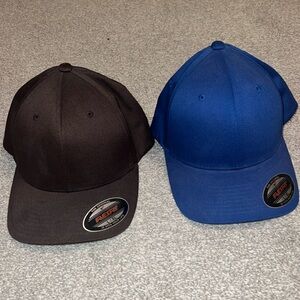 *NWT* 2 blank Flexfit baseball caps size L/XL 🧢